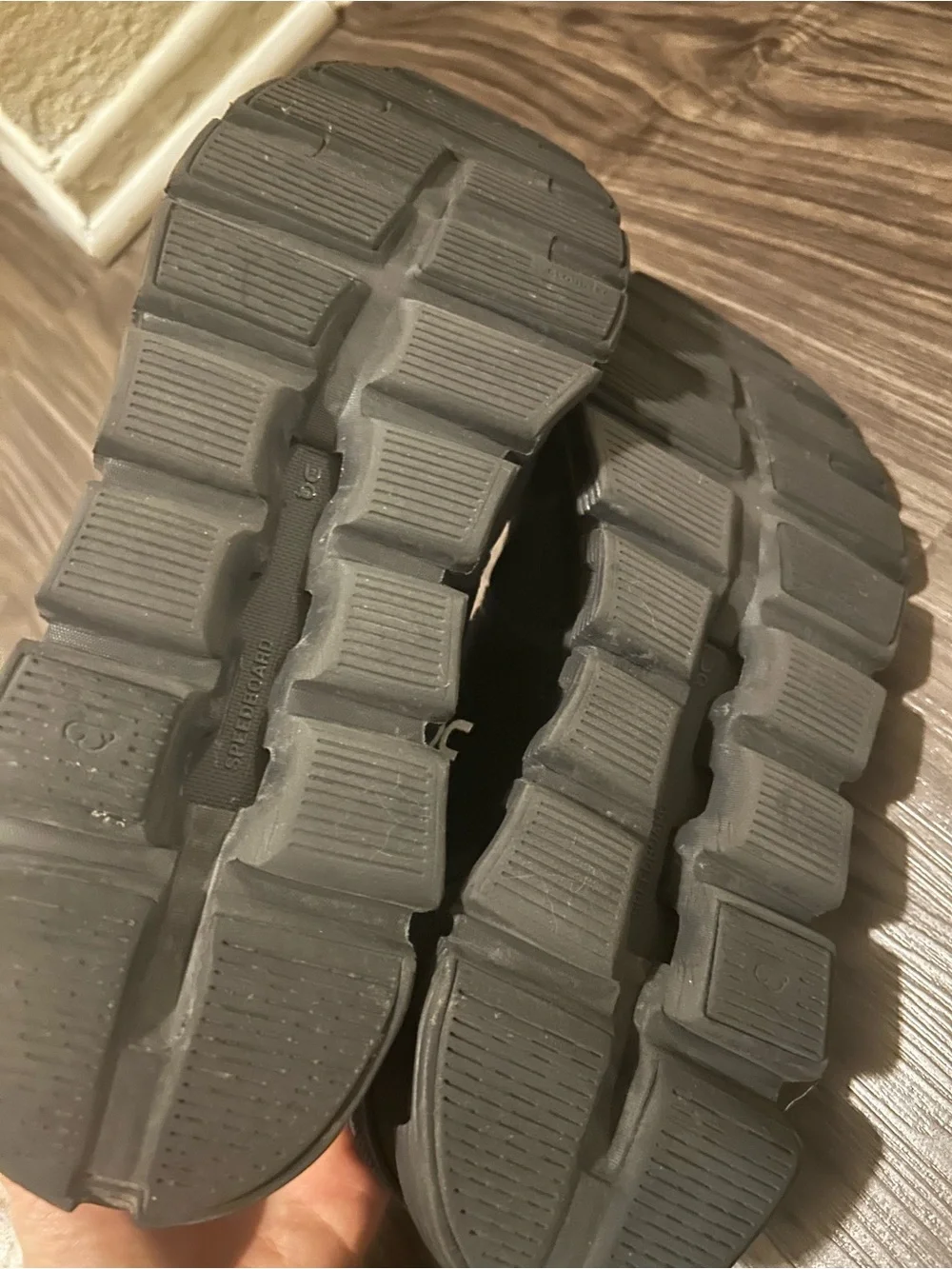 On Running Black Men's Trail-Ready Athletic Sneakers
